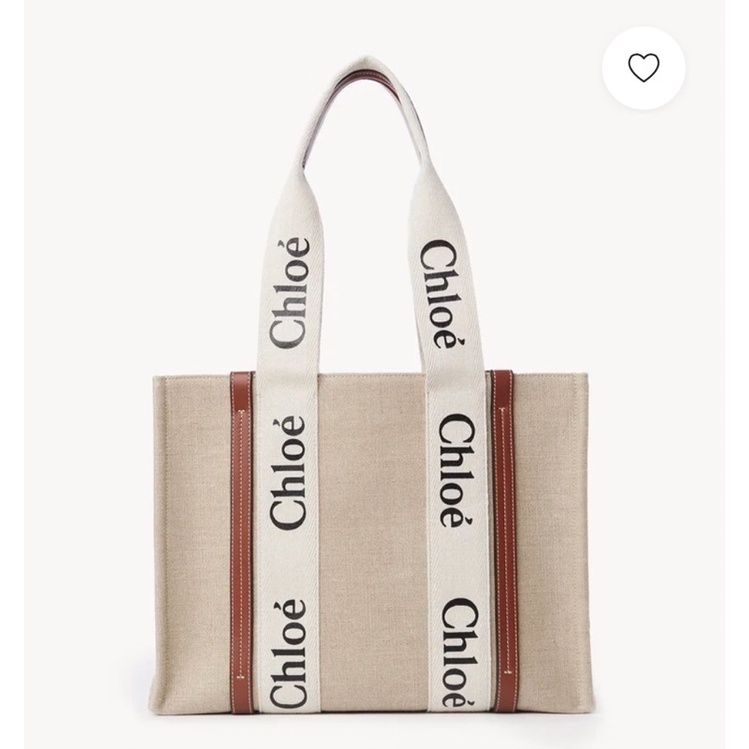 chloe medium woody tote bag 咖啡色，中，全新現貨