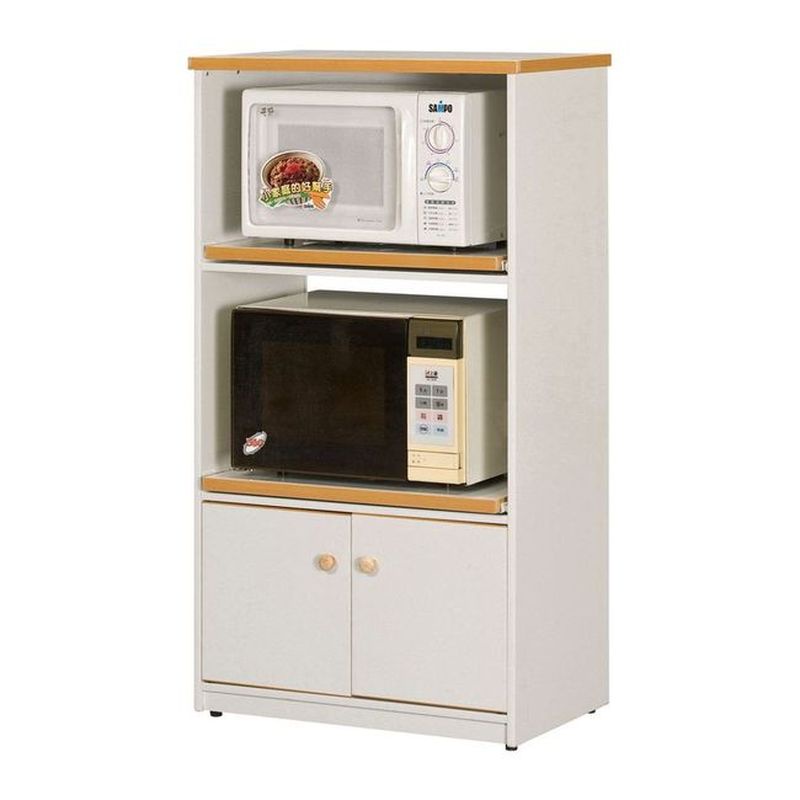 【PA995-01】廚房多功能塑鋼置物櫃(E-1262)(白石花色木紋邊)(桃園以南請詢運費)