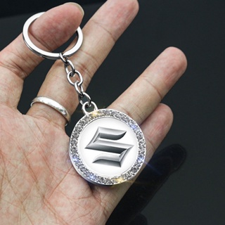 SUZUKI 1 件適用於鈴木 Swift SX4 Alto Alivio Jimny 汽車標誌鑰匙圈鑽石鑰匙扣金屬鑰匙