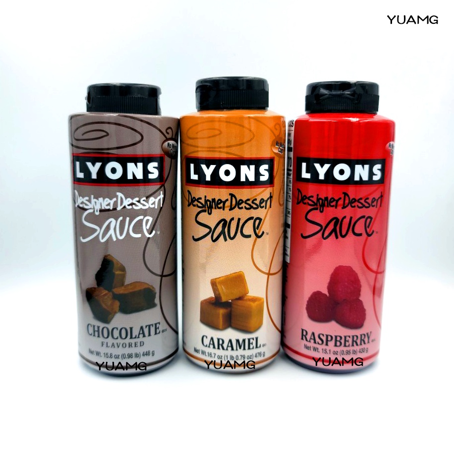 美國進口 LYONS 盤飾醬 系列 小紅莓 焦糖 巧克力 裝飾醬 咖啡 畫盤 經典風味 點綴您的美食佳餚