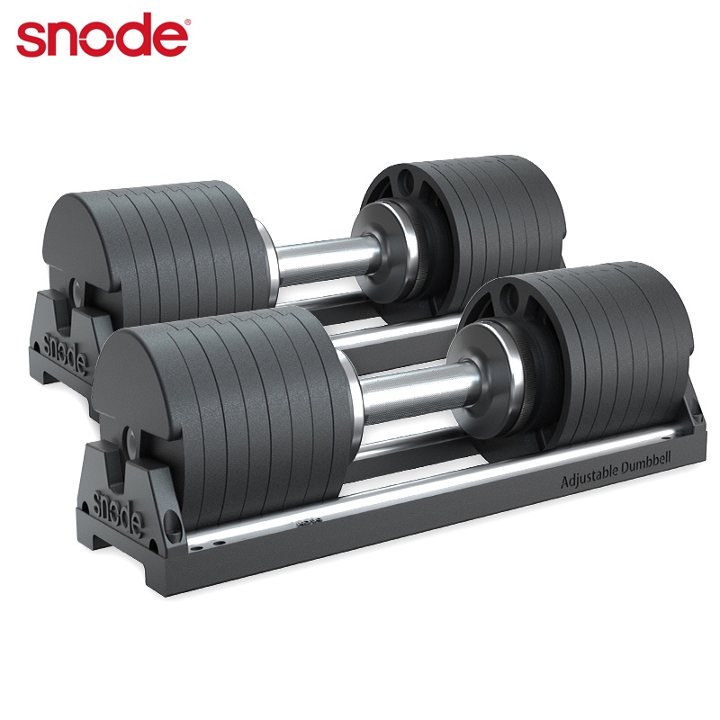 【Snode】硬漢專用-Snode AD85S 40KG耐摔快調式啞鈴(2入-全鑄鐵一體式-防摔)
