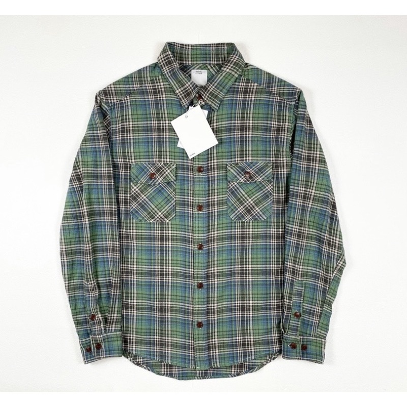 visvim BLACK ELK FLANNEL INDIGO CHECK 綠色 格紋襯衫