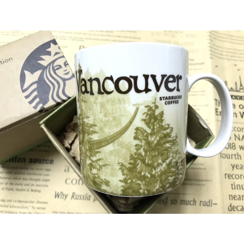 星巴克 溫哥華 加拿大 城市杯 城市馬克杯 舊款 全新 Starbucks mug
