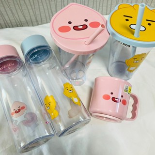 🔴現貨🔴韓國大創｜Kakao Friends 杯子 水壺 水杯 環保杯 隨身瓶 吸管杯 吸管水壺 萊恩 屁桃 ★韓國代購
