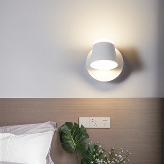【110V】現代室內簡約壁燈led創意設計床頭裝飾鋁樓梯酒店餐廳臥室客廳走廊燈