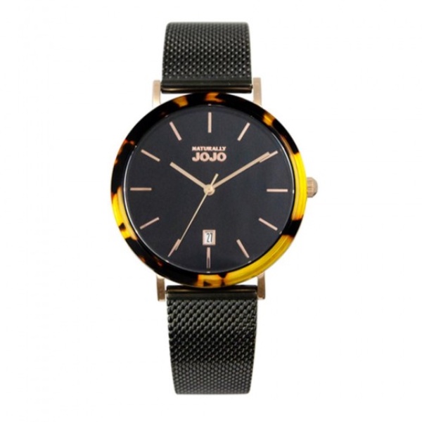 NATURALLY JOJO JO96978-88R 歐風時尚玳瑁質感套錶