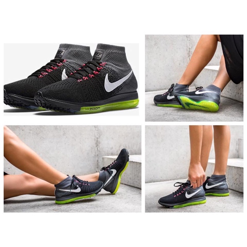 『球鞋瘋』NIKE W AIR ZOOM ALL OUT FLYKNIT 飛線編織 輕量 慢跑鞋 845361-002