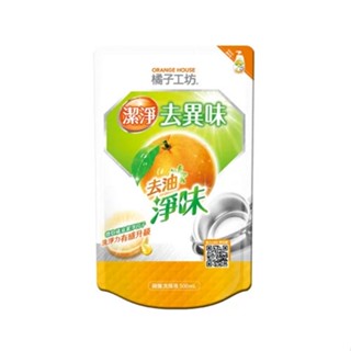 橘子工坊深層淨味碗盤洗滌液補充包500ml【愛買】