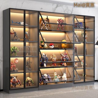透明展示櫃 玻璃展示櫃 公仔櫃 模型櫃 收納櫃 置物櫃 玻璃展示櫃產品陳列櫃玩具樂高收納家用模型手辦積木擺件櫃子書櫃