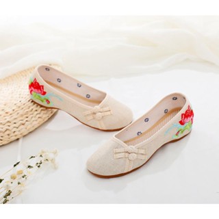 工廠直銷【泰美麗繡花鞋2】2020春季新款老北京布鞋內增高繡花鞋民族風媽媽鞋999