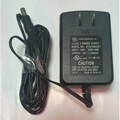 5.5mm DC接頭 12V 1000mA 120V AC 60Hz 線性電源供應器 適配器