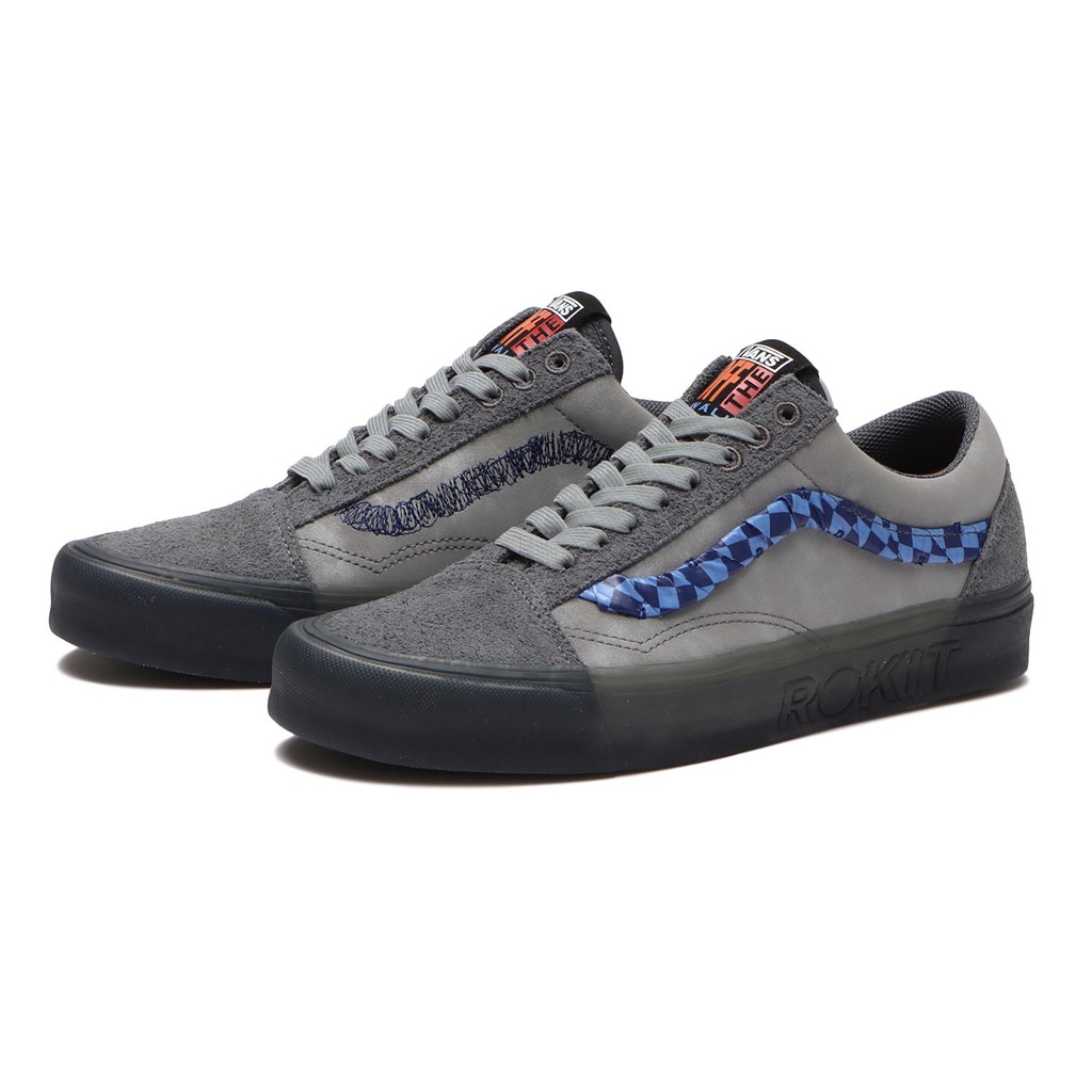 [unclev1966] Vans Old Skool 36 Dx X ROKIT 聯名 老鼠灰 果凍底 滑板