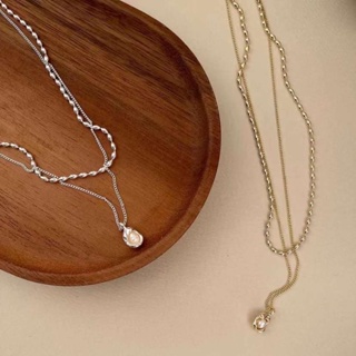 【SHINE】預購｜韓國🇰🇷珍珠兩戴可拆雙戴金銀兩色項鍊珍珠項鍊KA1(1030)
