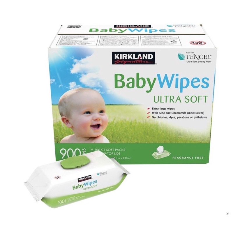 Costco Kirkland 科克蘭 超柔軟嬰兒濕巾 100張/1包 嬰兒濕巾 濕紙巾 純水