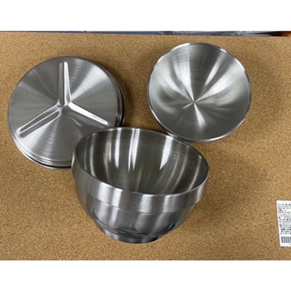 LINOX 廚之坊 銀世代 便當盒 不鏽鋼營養午餐隔熱碗組 3件組 隔熱碗(附蓋可收納)