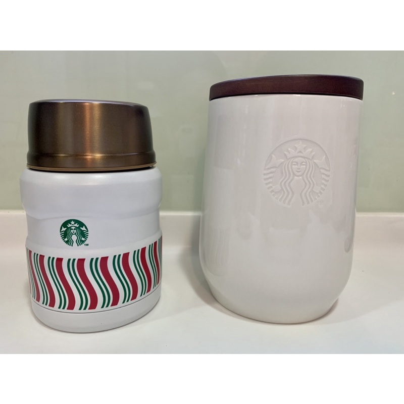 Starbucks 星巴克保溫悶燒罐+星巴克儲存罐 合售（二手）