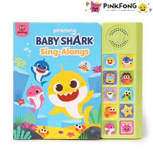 薇琪姐姐 韓國🇰🇷代購 PinkFong 碰碰狐 鯊魚寶寶 英文有聲音樂書 童謠書 硬頁英文書 有聲書 Babyshak