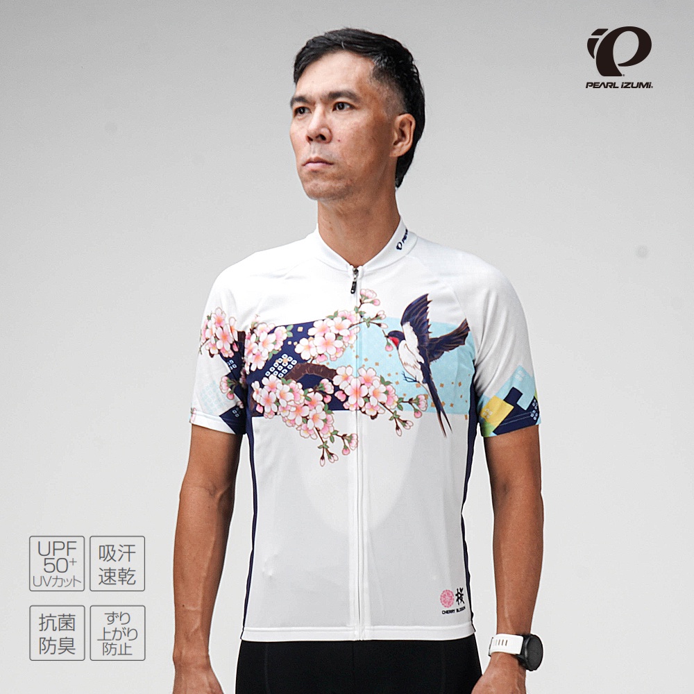 【Pearl izumi】S621-B-17 特別版 櫻花&燕子 短車衣