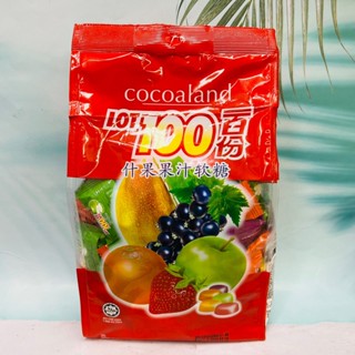 馬來西亞產 一百份粽合水果軟糖 100份綜合水果QQ糖 1000g 水果軟糖