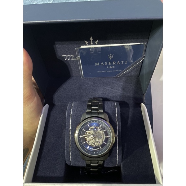 售二手【MASERATI 瑪莎拉蒂】GT經典鏤空機械腕錶(R8823121001)