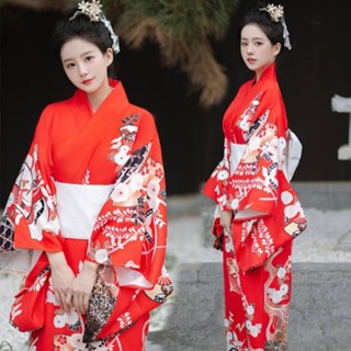 ✐ 有貨 優質版和服和服女正裝傳統改良大氣紅色日式外景旅拍拍照神明少女寫真服裝日系a春日祭正裝傳統日本