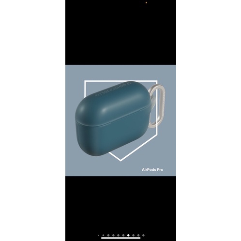 犀牛盾 適用於Airpods Pro 防摔保護套(含扣環) 雀藍