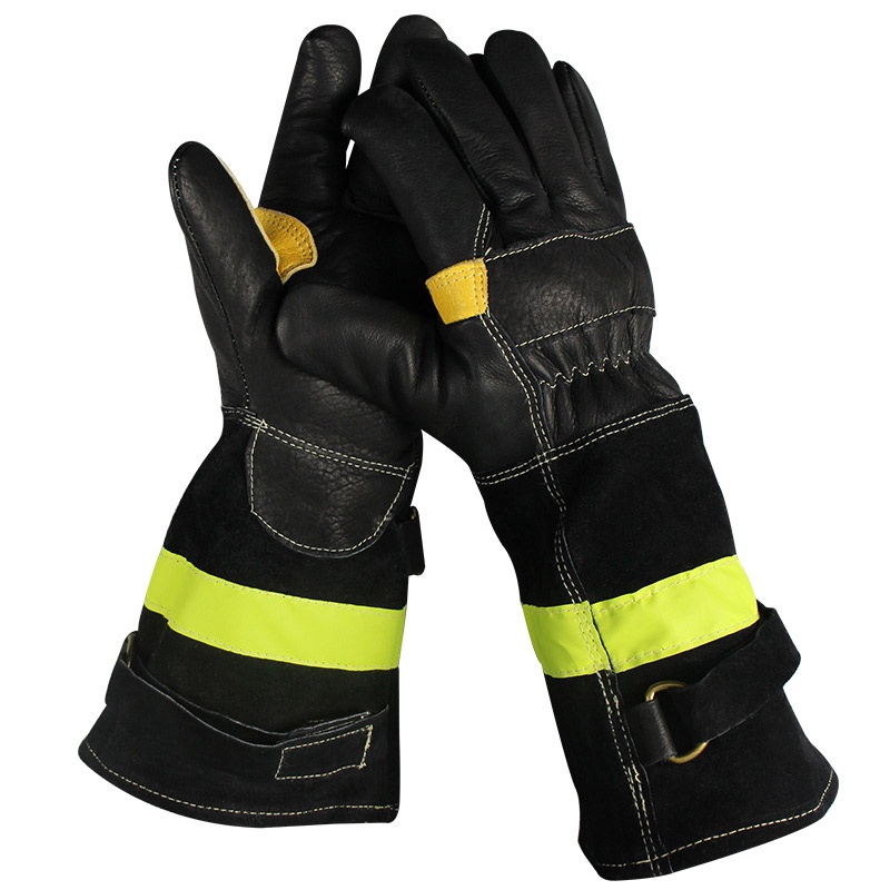 長款救援消防手套森林消防隔熱防燙耐高溫手套