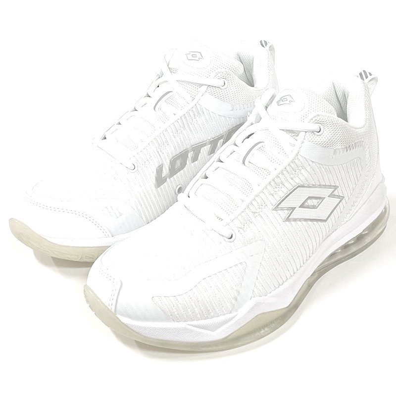 LOTTO HYDRO氣墊籃球鞋 加大避震氣墊 3D立體網布 蜂巢結構鞋墊 男段 白LT0AMB2739