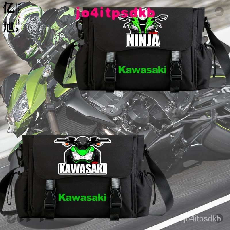 新款Kawasaki川崎忍者H2機車摩托車週邊男女潮流斜挎包機車迷單肩包tt-Z