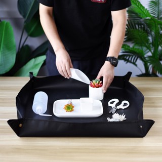 熱銷 園藝工具 園藝操作地墊多肉綠植翻盆換土花墊家用PE牛津布防水墊子種植工具