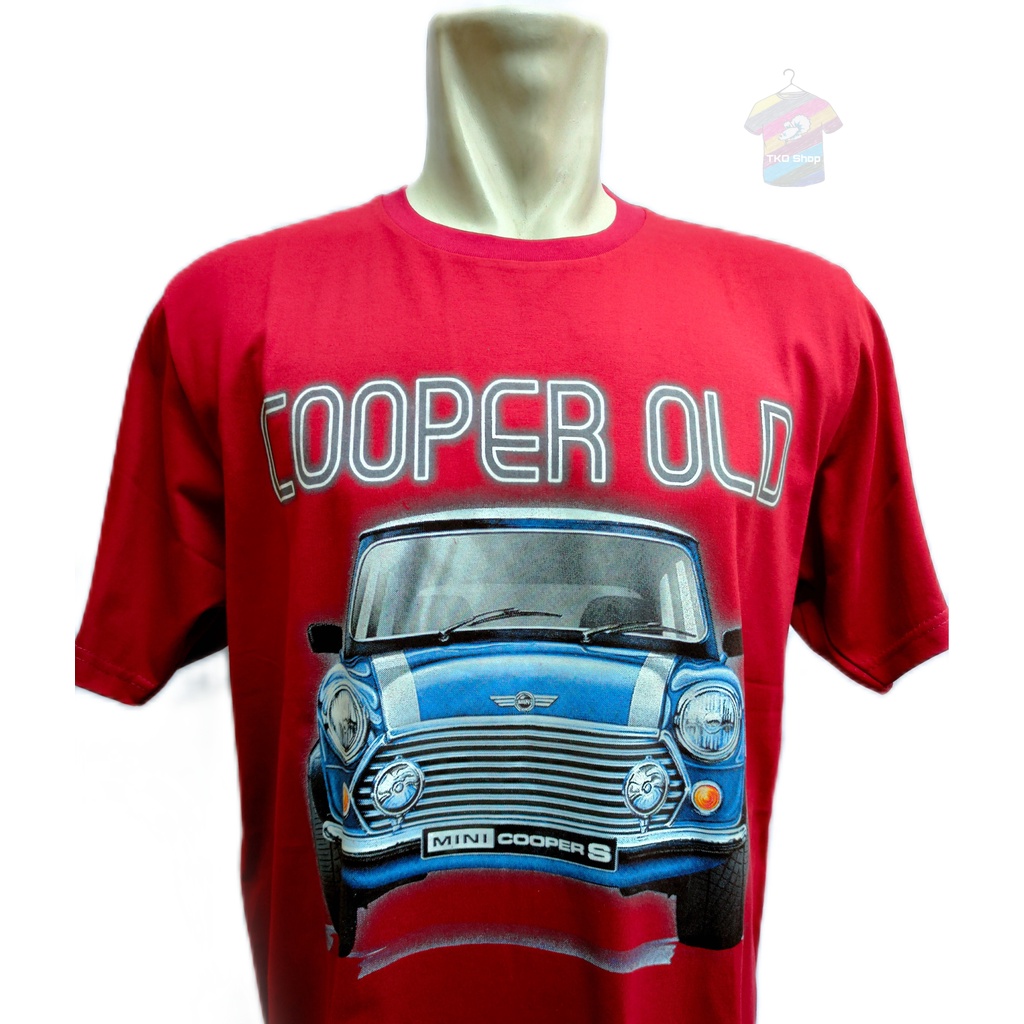 T恤 Distro 無縫棉精梳 Mini Cooper 汽車絲網印刷