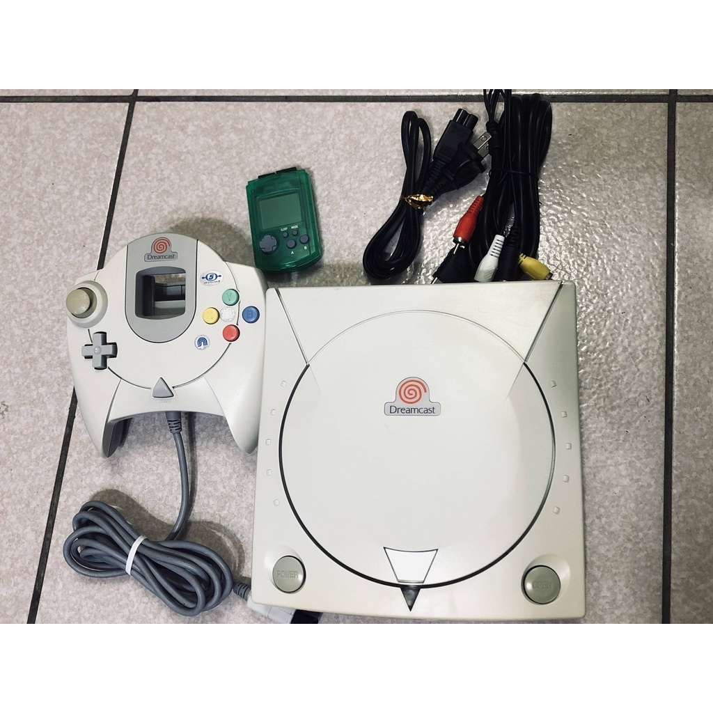 土城可面交超便宜SEGA Dreamcast (DC) 讀取正常.已測試功能正常 附原廠手把 AV電源線