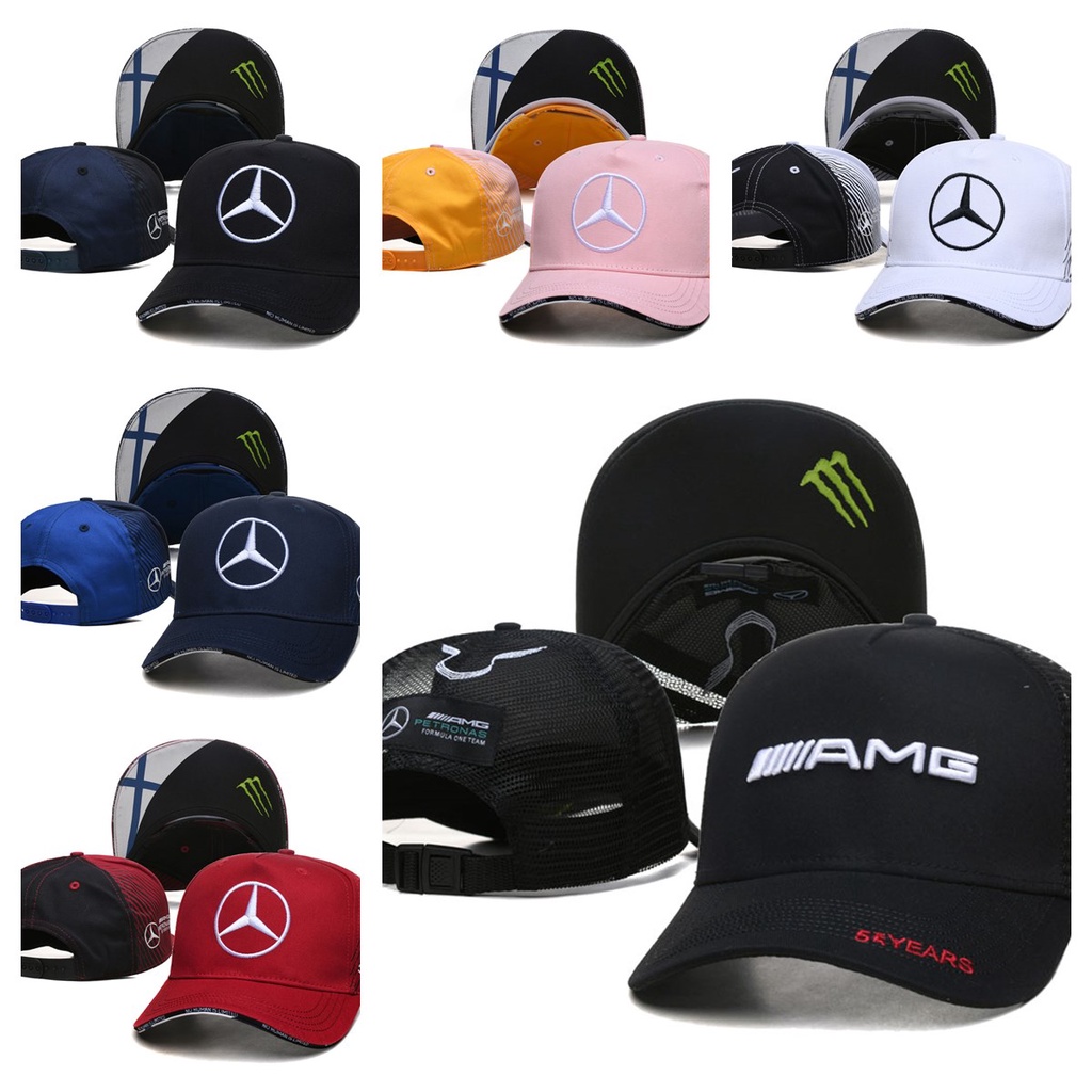 F1 賽車隊帽 Mercedes-Benz-AMG 帽子運動帽中性時尚棒球帽 2ZN7