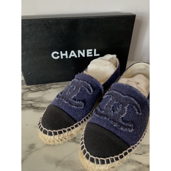 Chanel 牛仔鉛筆鞋 36號