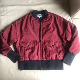 保證正品 Karl Lagerfeld 酒紅色 男女童 外套 SIZE 12 適合150cm
