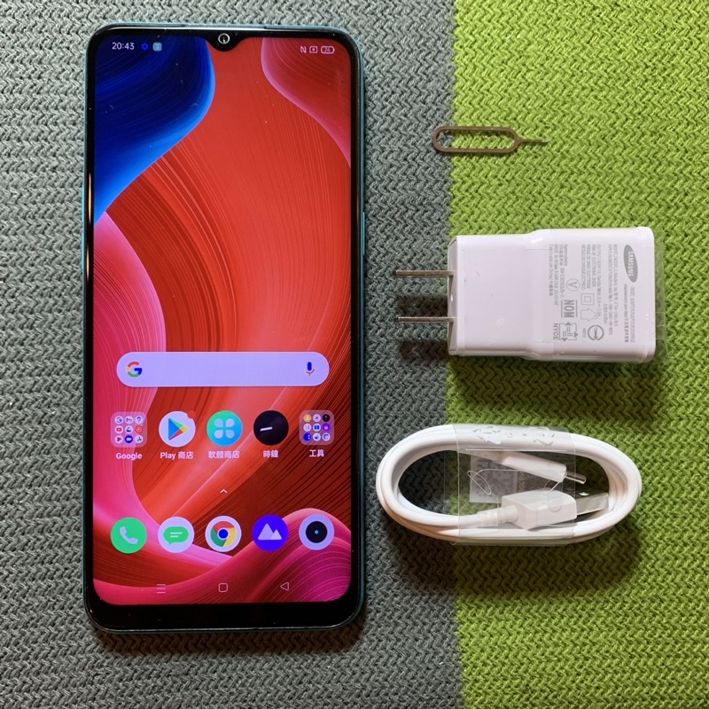 Realme 6i 128G 藍 6.5吋 雙卡雙待 指紋辨識 realme6i realme6 6 i 二手機回收