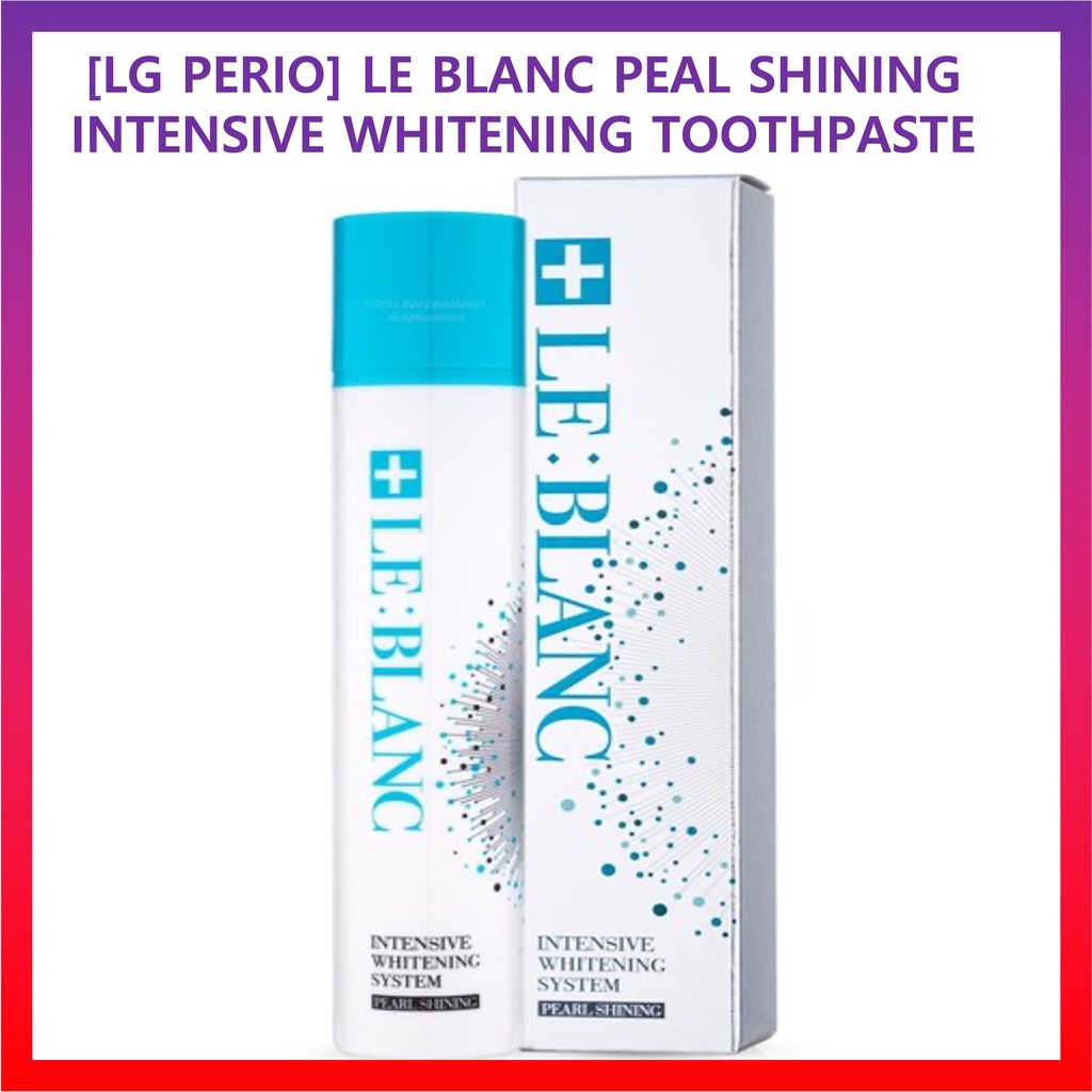 [LG Perio] Le Blanc Peal 閃亮密集美白牙膏 -60 克