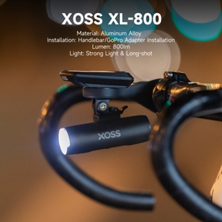 Xoss XL 800 自行車頭燈 800lm 手電筒防水 USB 可充電自行車前燈 400 LM 自行車 LED 頭燈