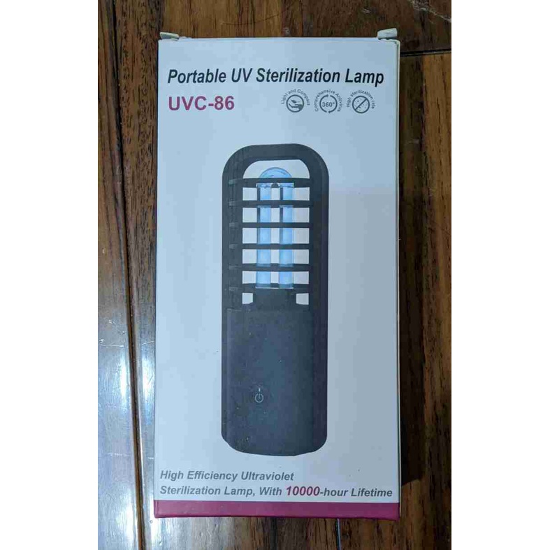 UVC-86 便攜式紫外線殺菌燈手持迷你消毒燈 -黑色