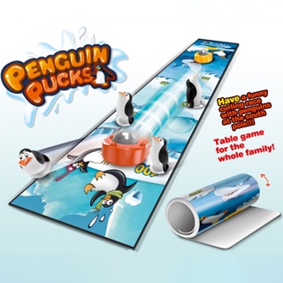 優品王-冰壺球遊戲 酒杯遊戲桌遊 企鵝推推樂 企鵝冰球 冰上企鵝遊戲 桌上冰壺 酒杯推推樂 冰上溜石 互動遊戲 桌遊
