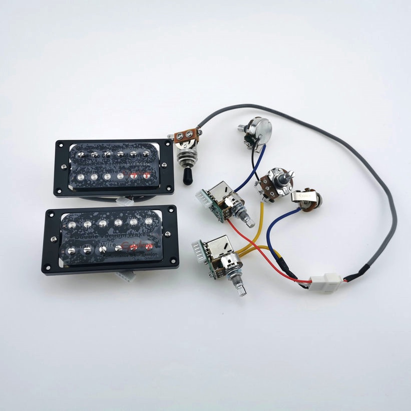 Pw-(即送式)epiphone Les Paul 標準吉他拾音器琴頸和琴橋電吉他雙線圈拾音器帶專業線束,適用於 LP