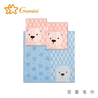 【雙星毛巾Gemini】夢幻奶熊系列-浴巾｜柔軟蓬鬆｜吸水透氣｜魔法棉紗｜無捻紗推薦
