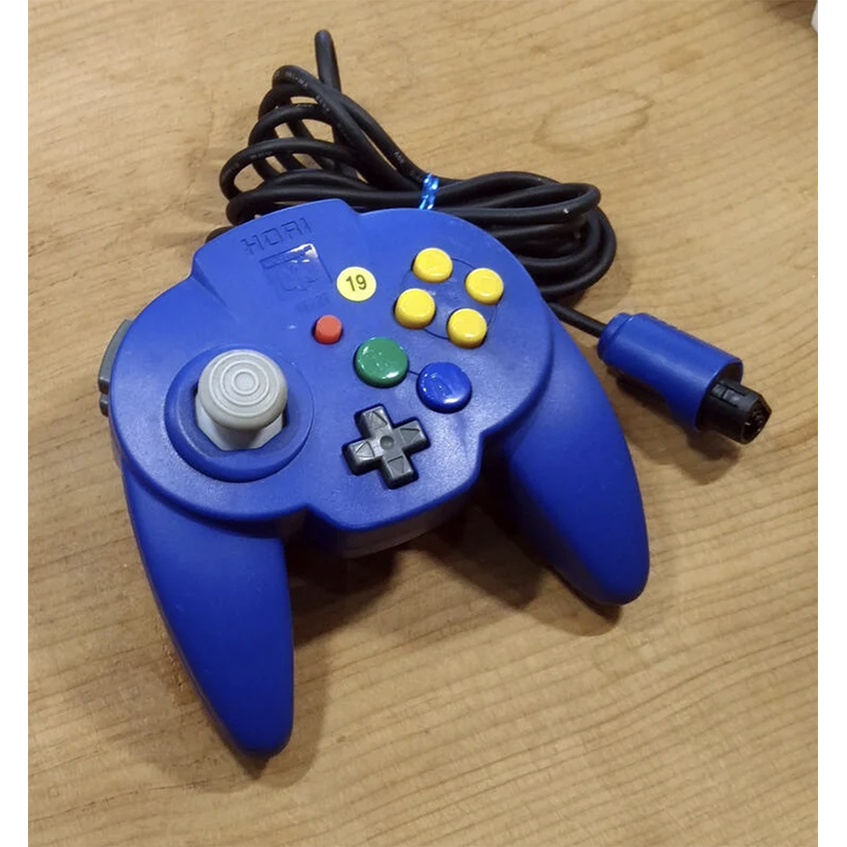 品相佳！N64日版周邊- HORI小手把 控制器 稀少 藍色（7-11取貨付款）