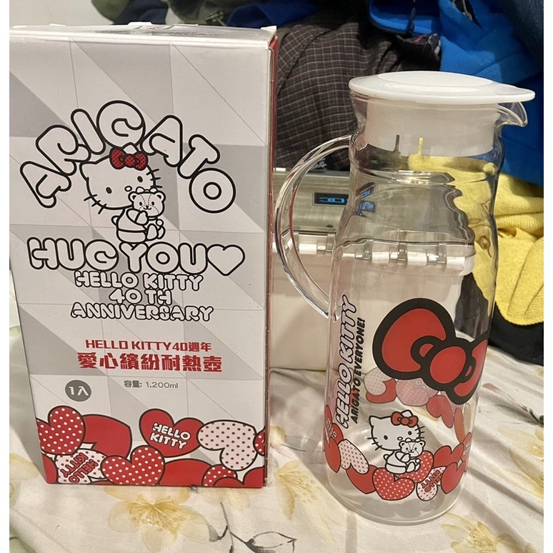 7-11 Hello Kitty 40周年紀念玻璃水壺