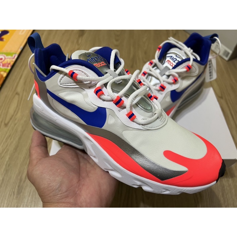 Nike Air Max 270 React 藍白橘 24cm (CW3094-100)