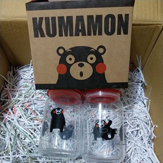 KUMAMON 熊本熊 玻璃儲物罐/保鮮罐/密封罐 750ml 二入