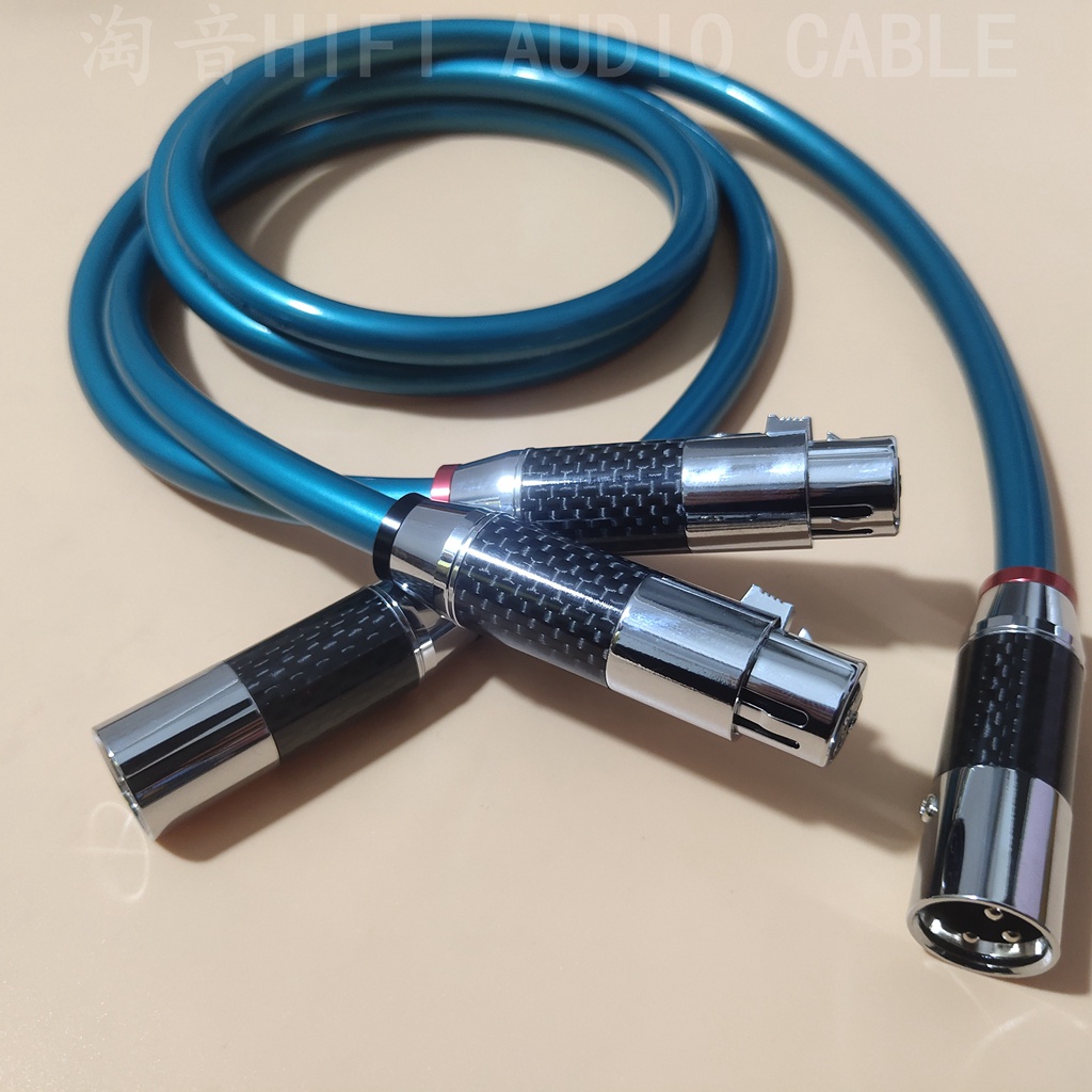 【ORTOFON XLR】丹麥高度風ORTOFON發燒級XLR平衡線8N單晶銅鍍銀HIFI卡儂頭電容麥克風音頻線