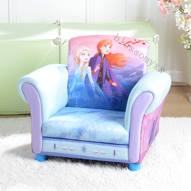 【簡佳宜居】免運  新款冰雪奇緣兒童沙發迪士尼沙發椅 女孩公主小沙發 卡通閱讀椅子