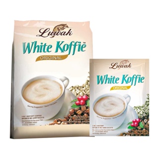 印尼 LUWAK WHITE COFFIE ORIGINAL 三合一 白咖啡 20g