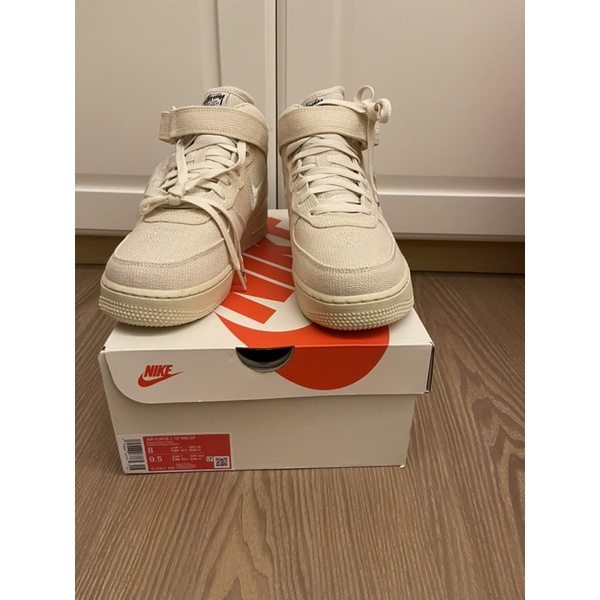 Nike Air Force 1 Mid/Stussy-Fossil US8